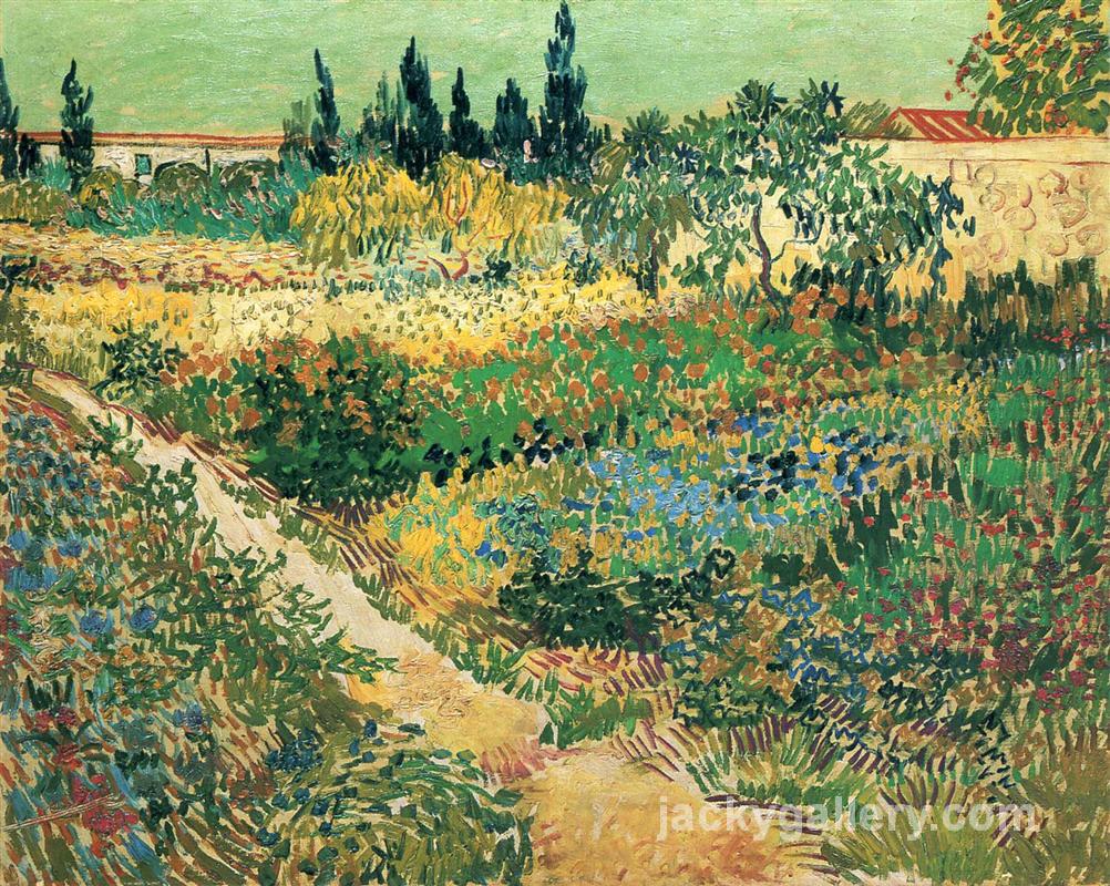 Garden with Flowers, Van Gogh painting